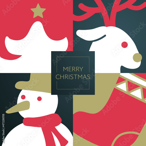 Christmas and New Year background
