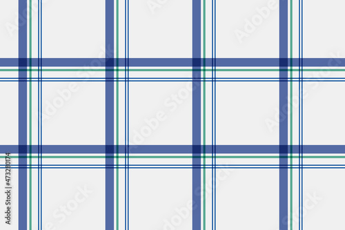 Seamless tartan background, blue abstract pattern design vector