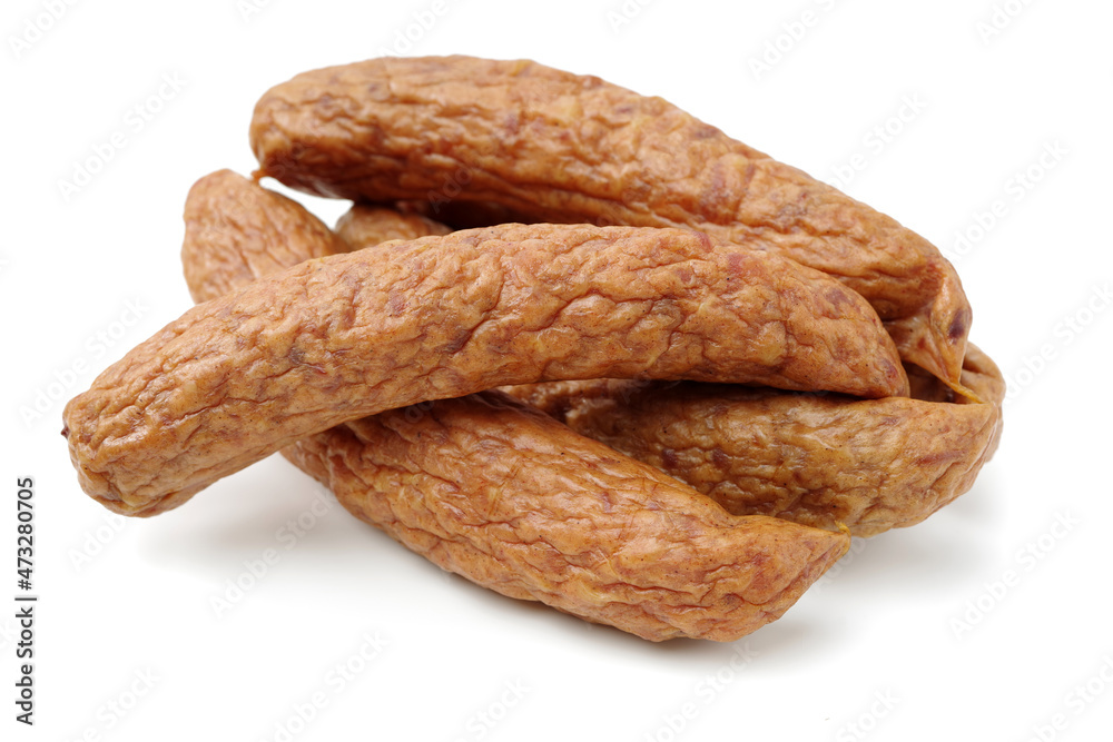 Sausage isolated on white background Sausage isolated on white background
