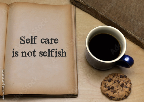 Fototapeta kuchenna Self care is not selfish