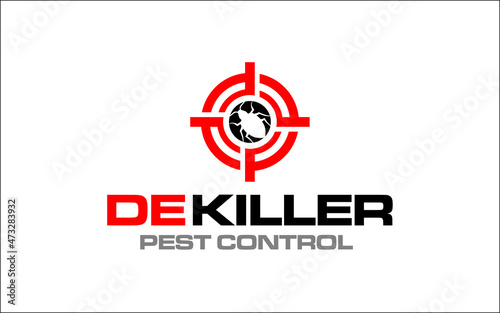 Illustration vector graphic of disinfection service and pest control logo design template-09