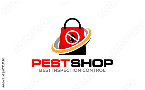 Illustration vector graphic of disinfection service and pest control logo design template-09