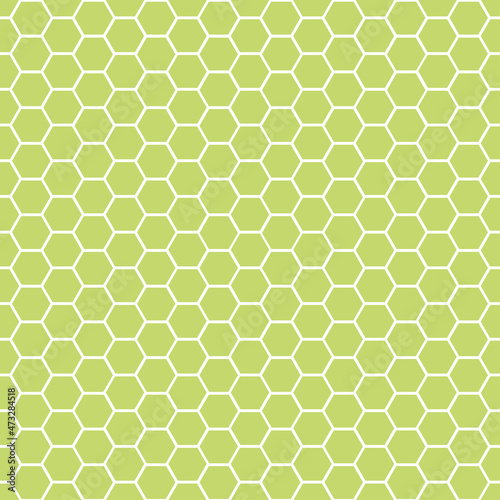 Green tiny honeycomb seamless pattern.