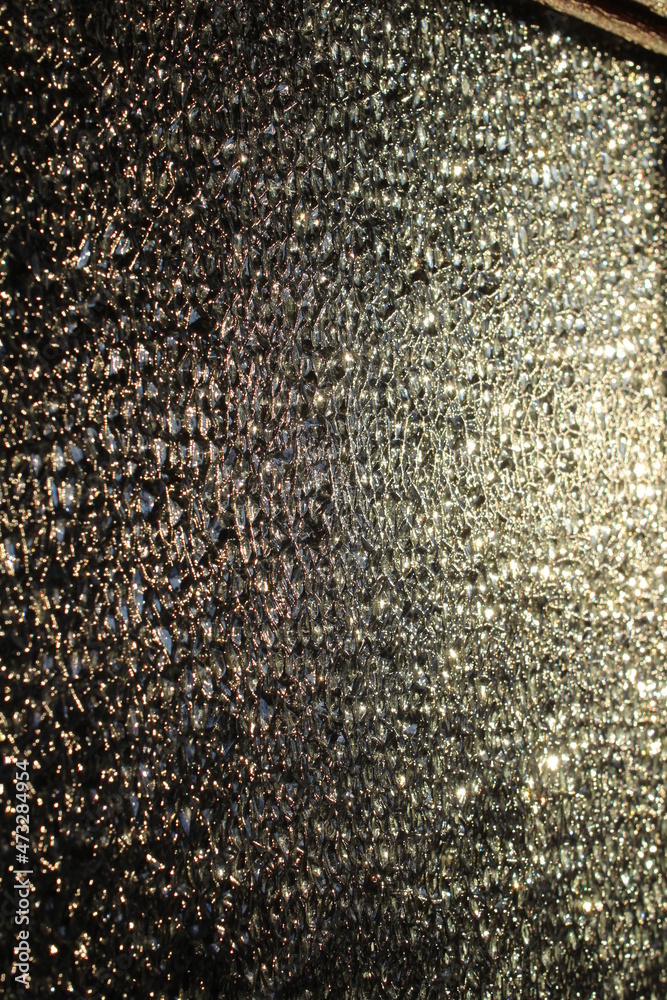 Translucent Glass Close-up Surface with Refractive Light. Uneven Bumpy Semitransparent Texture Background Translucent Glass Close-up Surface with Refractive Light. Uneven Bumpy Semitransparent Texture Background