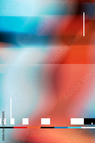 Colorful glitch effect distortion background vector