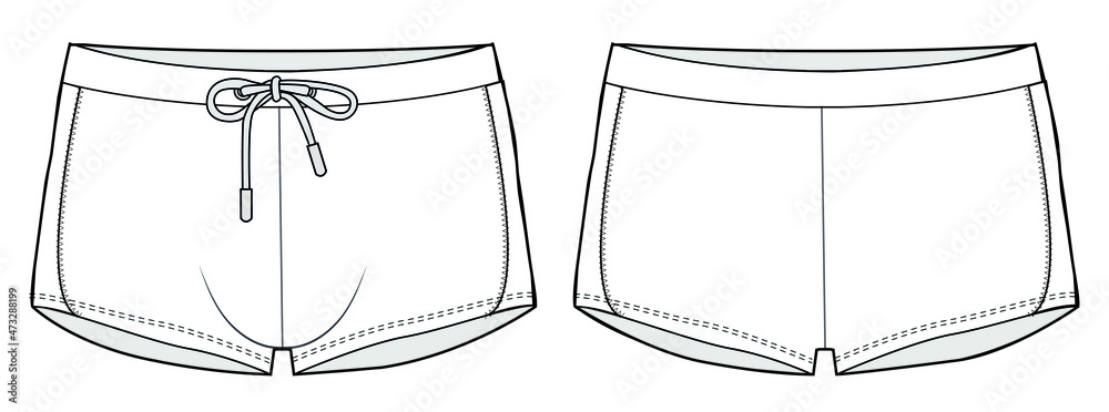 Men's Quick Dry Swim Trunks Boxer Brief Swimsuit Tight Shorts Swimwear ...