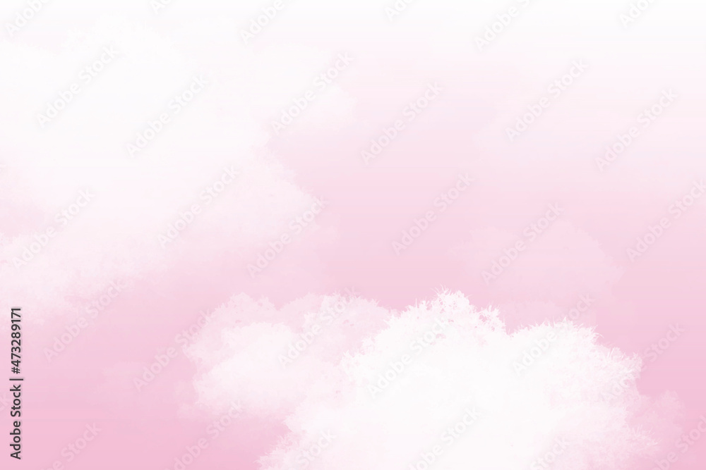 Fototapeta premium Pink pastel sky abstract background vector