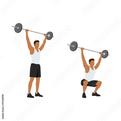 Male Weight Lifter, Strength Training, Body Building, Character Icon Set, infographic template