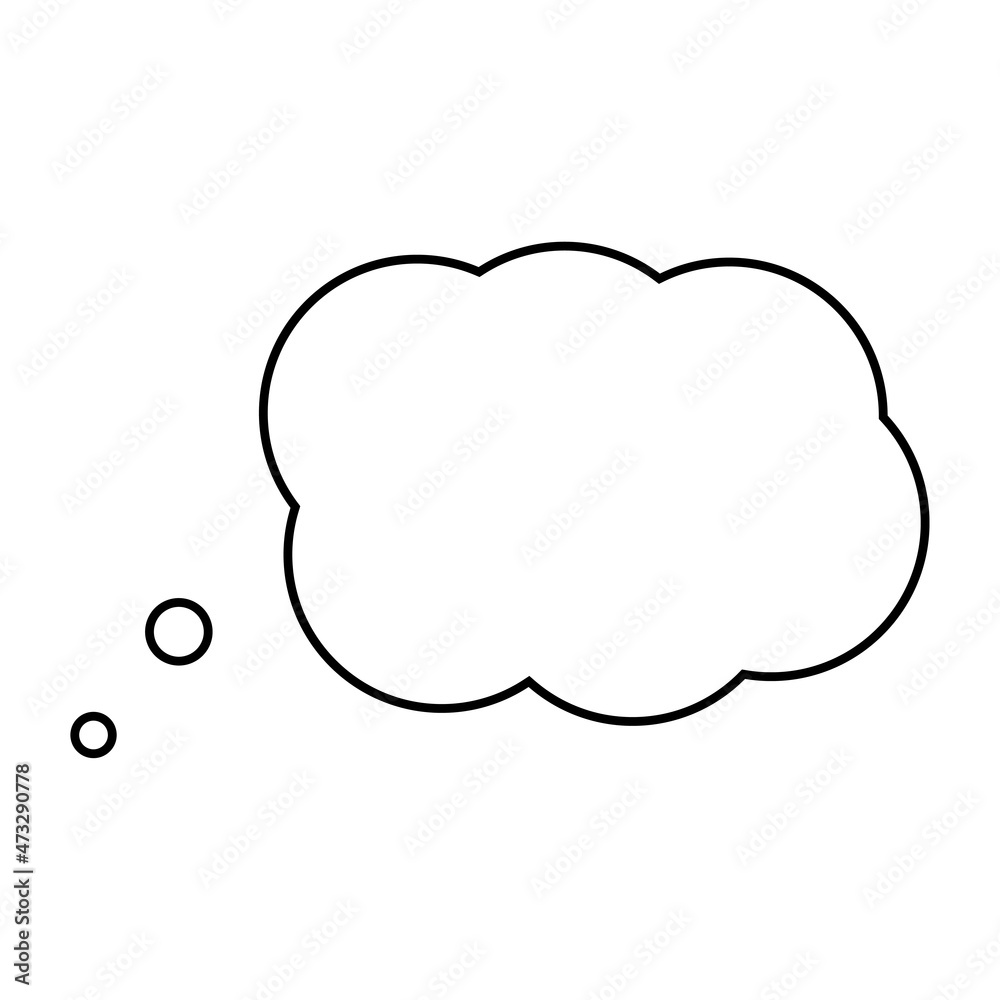 icon for web design dialog box, window of thoughts icon for web design dialog box, window of thoughts