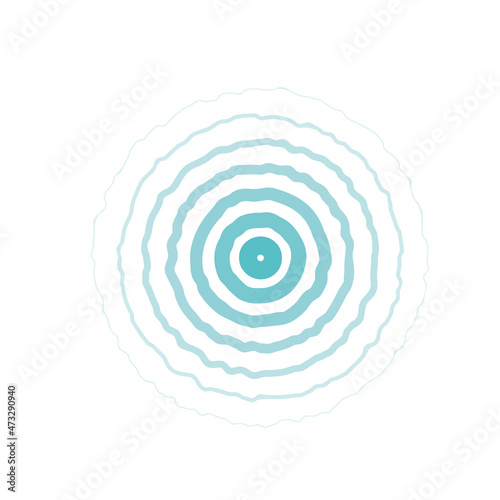 ripple circles from drops of water  vector illustration