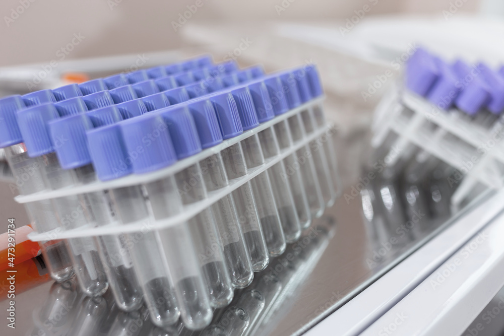 Test tube for analysis in the lab or manipulation room