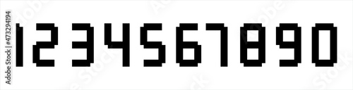 Modern numbers button. Number bullet points vector illustration.