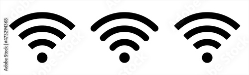 Wireless and wifi icon. Internet Connection. Wi-fi signal symbol. Remote internet access vector illustration.