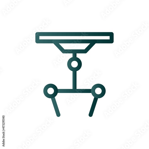 Robotic Line Gradient Vector Icon Design