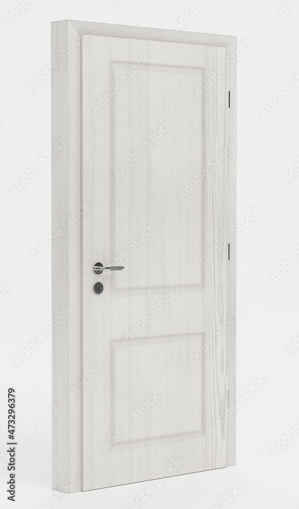 Realistic 3D Render of Interior Door Realistic 3D Render of Interior Door