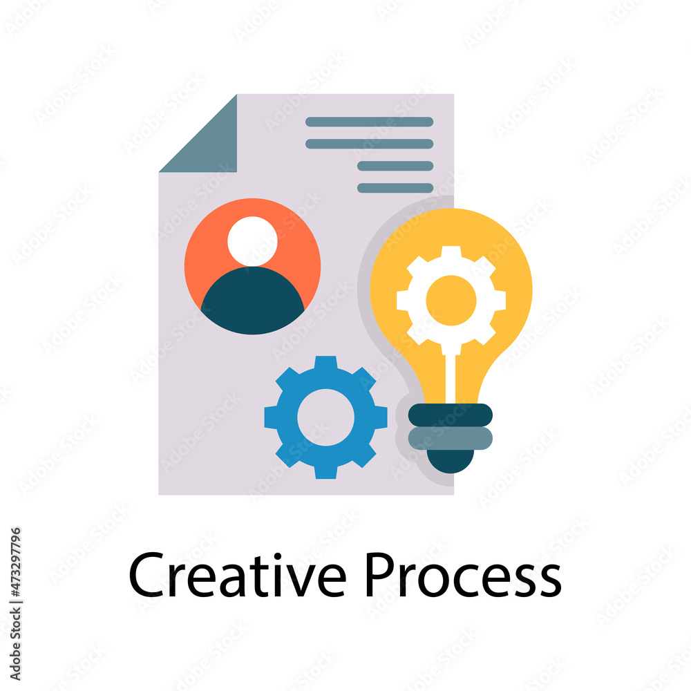Creative Process vector Flat Icon Design illustration. Web And Mobile Application Symbol on White background EPS 10 File Creative Process vector Flat Icon Design illustration. Web And Mobile Application Symbol on White background EPS 10 File