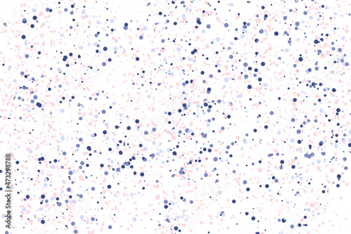 Small circle confetti holiday background. New Year holiday card or banner bac...