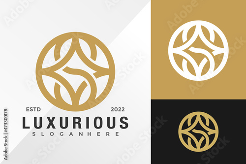 Luxury Letter S Abstract Logo Design Vector illustration template