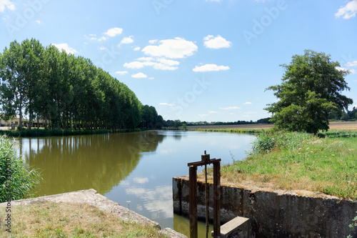 Pond in the Regional Natural Park of the Perche near Nogent-Le-Rotrou city