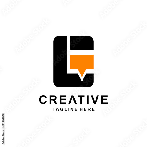 Bee combination with Letter L.Abstract, emblem, design concept, logo, logotype, element, template.