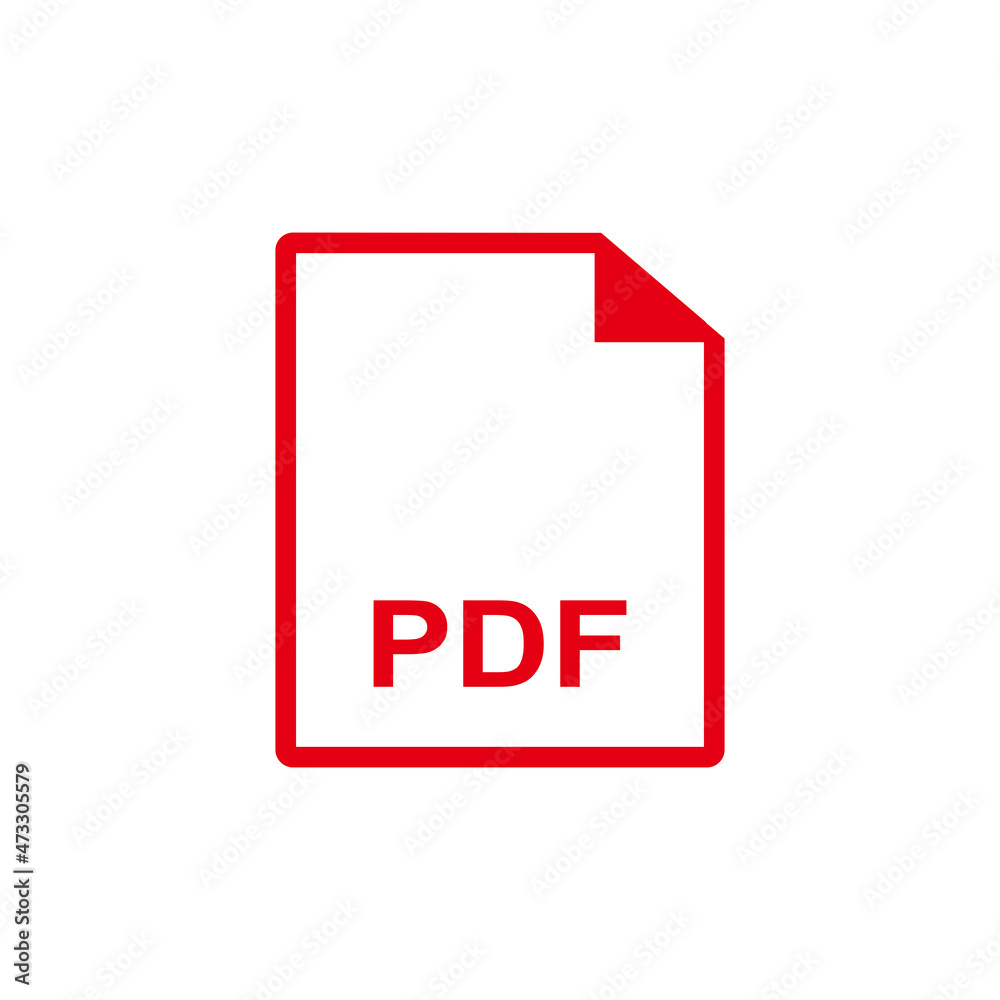 PDF document icon vector illustration symbol PDF document icon vector illustration symbol
