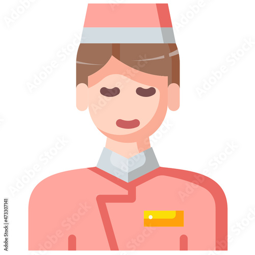 bellboy flat icon
