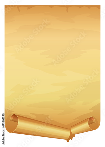 Big golden scroll of parchment