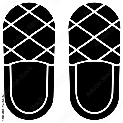 slipper solid icon