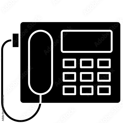 telephone glyph icon