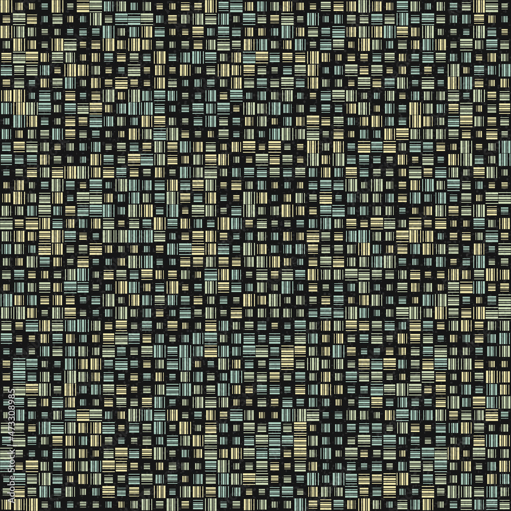 Fototapeta premium Abstract Geometric Pattern generative computational art illustration