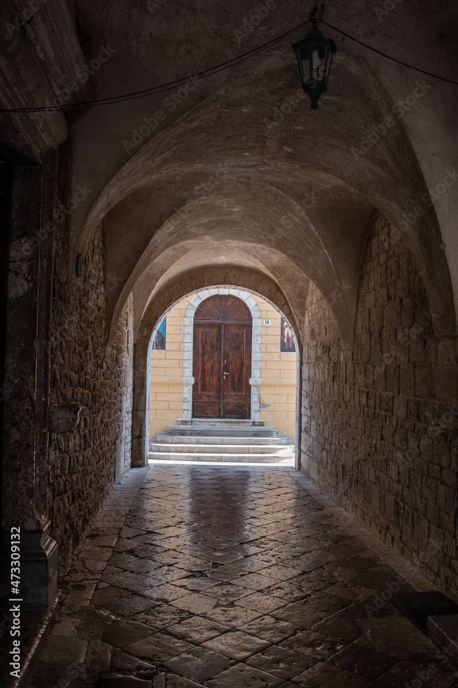 Obraz premium The ancient architecture in town Krk