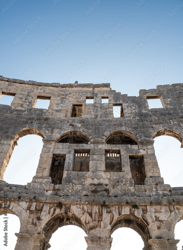 Pula Arena, Roman amphitheatre in city Pula, Croatia