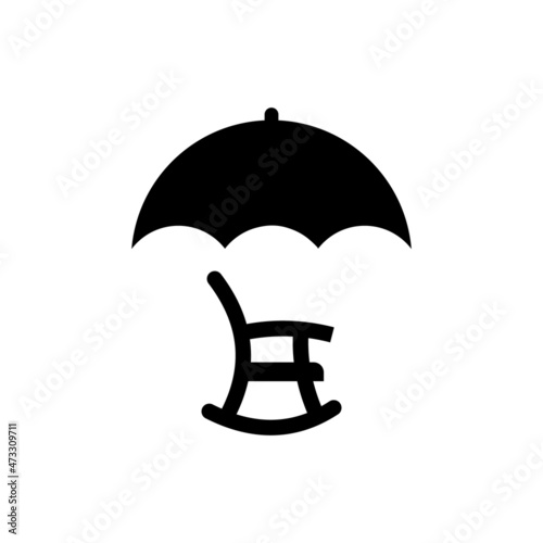 Insurance pension protection icon
