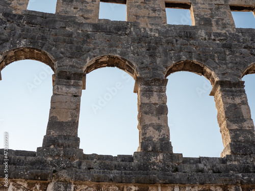 Pula Arena, Roman amphitheatre in city Pula, Croatia © wlad074