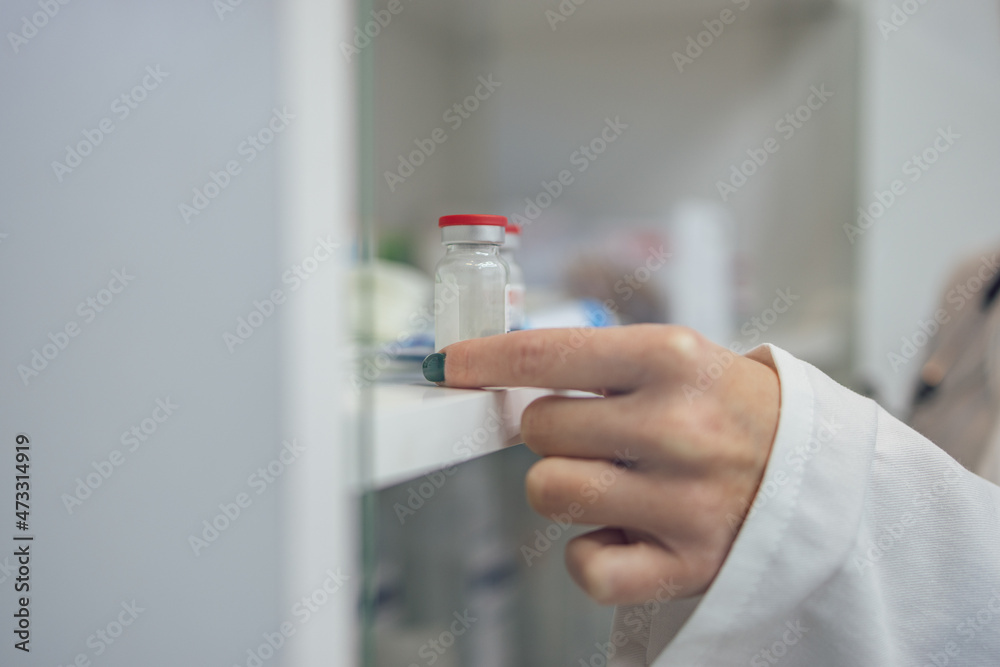 Closeup picture of a doctor, giving vitamins to her patient. Closeup picture of a doctor, giving vitamins to her patient.