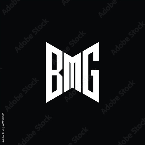 BMG letter logo creative design. BMG unique design photo