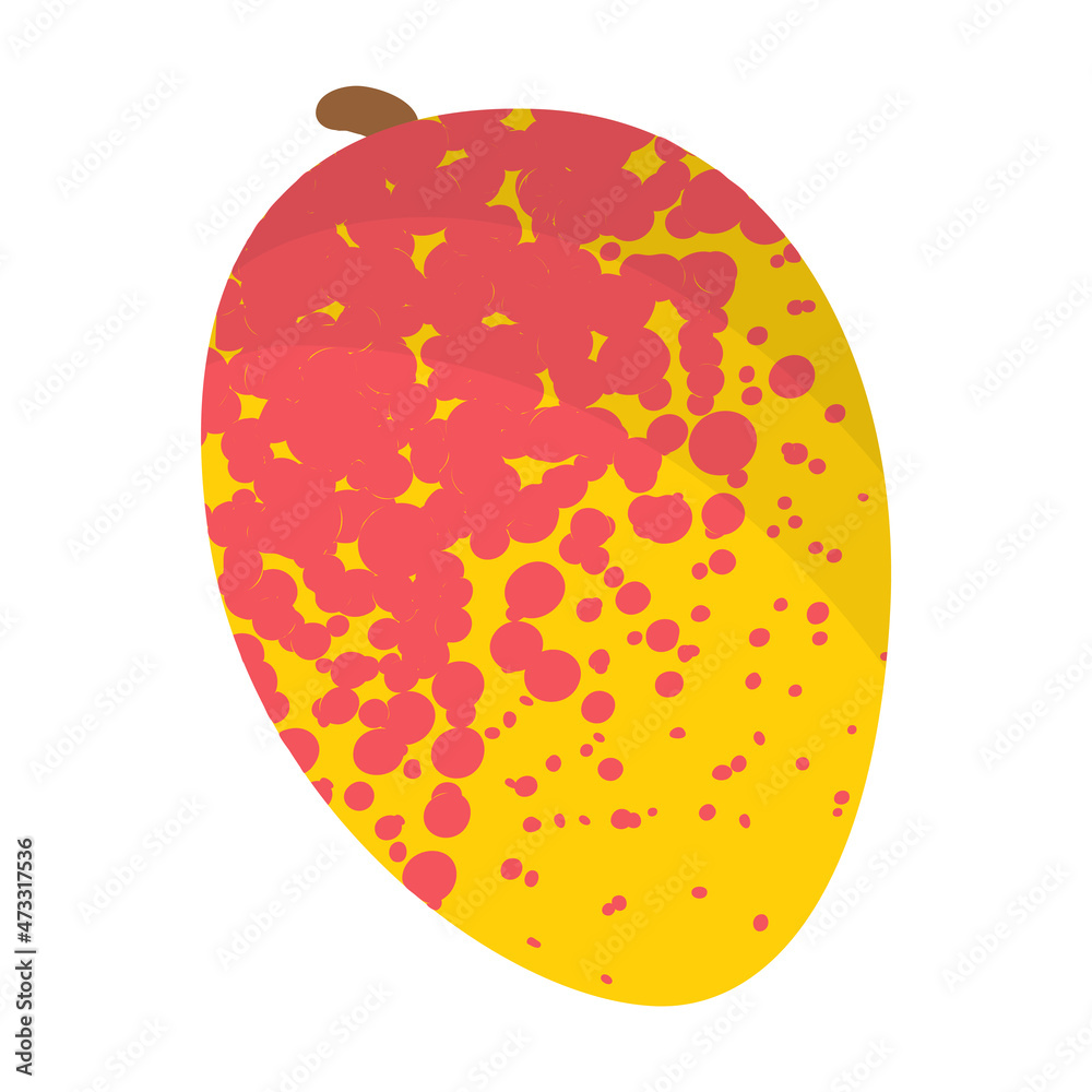 Vector cartoon fresh mango fruit. Vector cartoon fresh mango fruit.