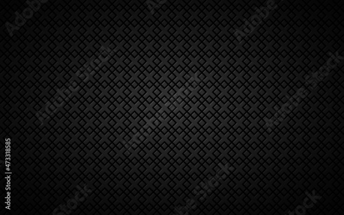 Wallpaper Mural Black abstract background composed of squares. Modern technology dark design. Geometric vector illustration. Metal mesh texture Torontodigital.ca