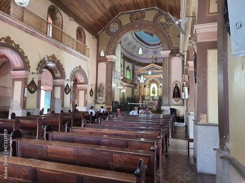 Sanctuary Parish of Senhor Bom Jesus de Pirapora, inside the church. Sao Paulo, Brazil. photo