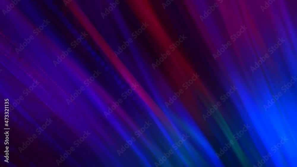 Dark abstract futuristic background with ultraviolet neon glow.  Laser neon lines, waves.