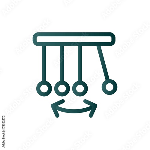 Pendulum Line Gradient Vector Icon Design