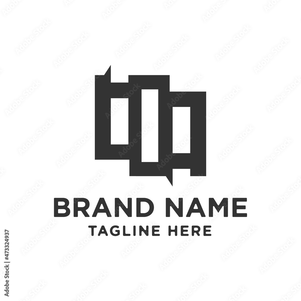 Initial III triple monogram logo Initial III triple monogram logo