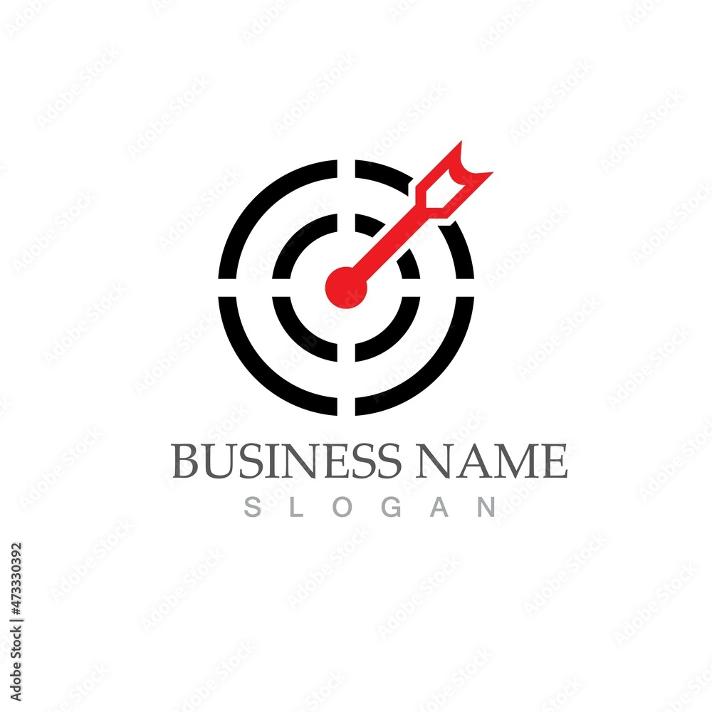 Target icon vector ilustration template Target icon vector ilustration template