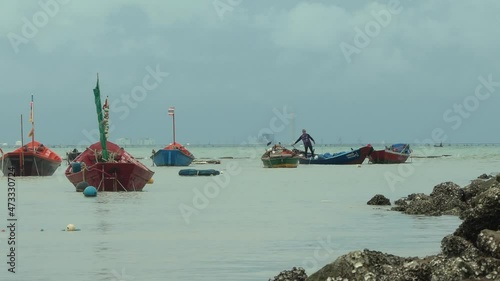 fishing boats in the harbor