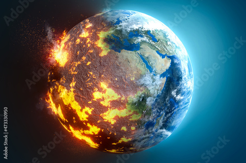 Erde im Klimawandel Umweltzerstörung