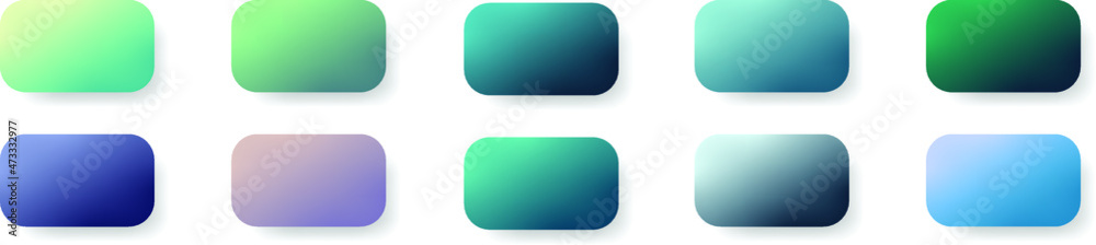 Set of gradients in various shades of blue, lilac and violet colors. Sky banners collection. Modern Aesthetics Muted Color Gradients Set Vector for UI UX Design on White Background. Set of gradients in various shades of blue, lilac and violet colors. Sky banners collection. Modern Aesthetics Muted Color Gradients Set Vector for UI UX Design on White Background.
