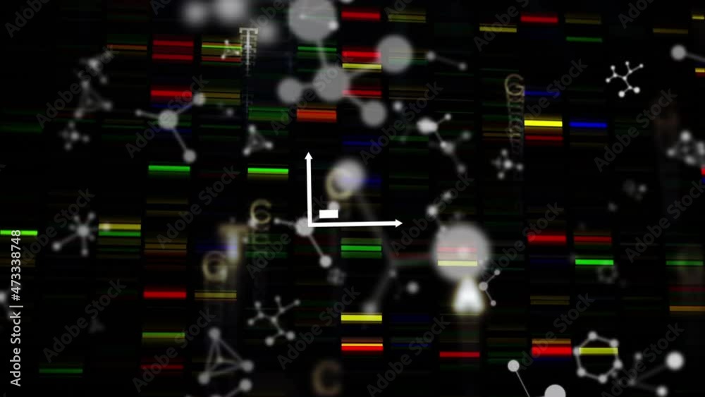 Animation of graph over moving columns and molecules Animation of graph over moving columns and molecules