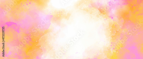 Art Abstract paint blots background, Watercolor painted background. Abstract Illustration wallpaper. Brush stroked painting. 2D Illustration.