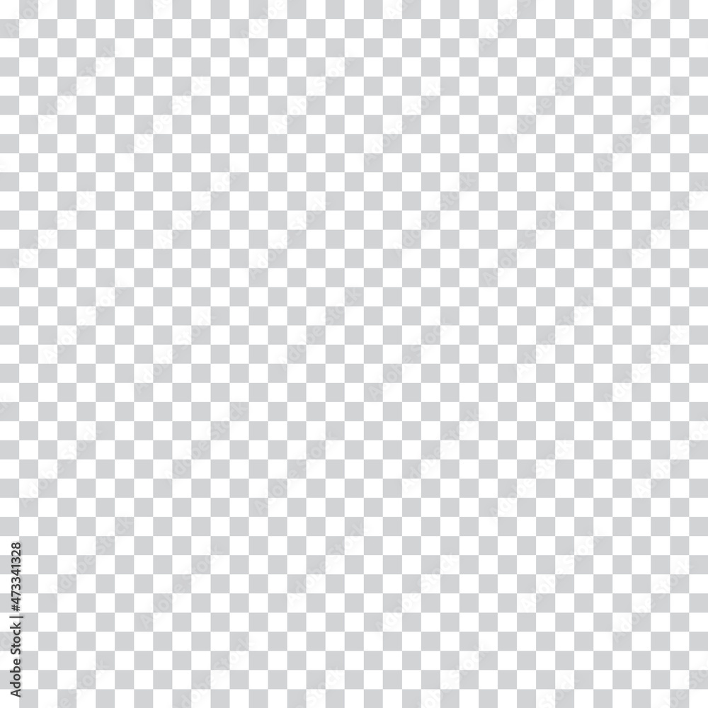Checkered background. Transparent texture. Vector grid pattern. Gray and white backdrop