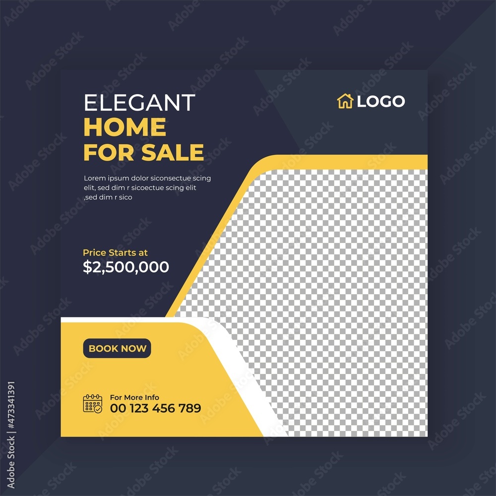 Real Estate Social Media Post Template Real Estate Social Media Post Template
